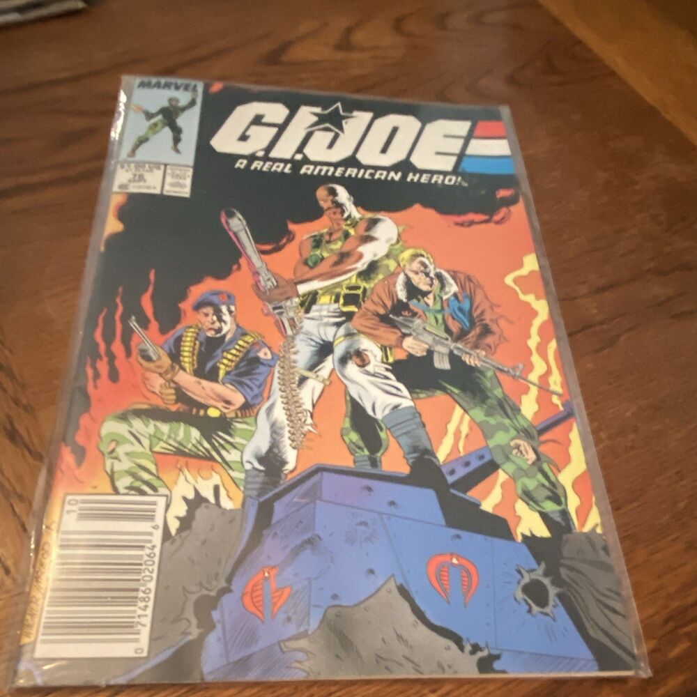 G.I. JOE MARVEL COMIC BOOK #76 VERYGOOD 1988 VINTAGE COLLECTOR PLASTIC PROTECTOR
